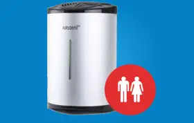 AirSteril unit with male female toilet sign
