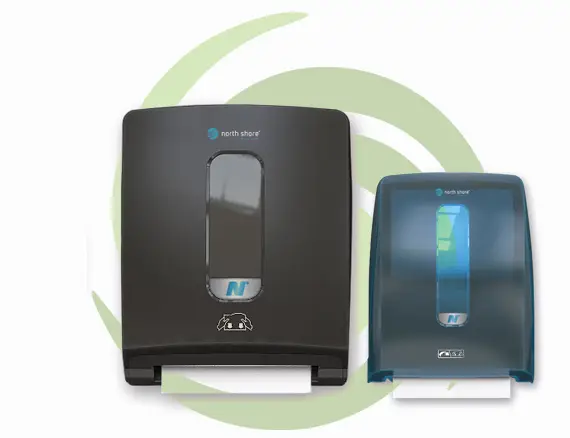 North Shore enviro-feature paper dispensers