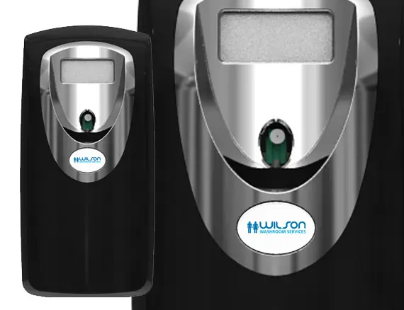 Wilson washroom services automatic aerosol air fresheners - wilson washroom services air freshening units for business