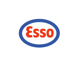 Peggy White’s Filling Station Esso Logo